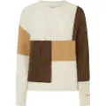 Pepe Jeans Pepe Jeanstil kvinder. PL702194 Hilary-trøje hvid, brun (XS), Casual, Polyester