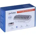 Manhattan 180856 10 Ports 120w Usb-a-og Usb-c-vægoplader