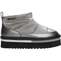 Tommy Hilfiger Tommy Jeanstil kvinder. EN0EN02689 Ankelstøvler i sølvfarvet nylon (36), Fast, 3-5 cm, Ingen, Casual