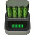 GP Recyko Speed Charger M451 Usb + Opladningsdock + 4 Stk. 2600mah Batterier