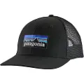Patagonia P-6 Logo Trucker Kasket sort
