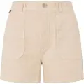 Pepe Jeans Pepe Jeanstil kvinder. PL801096 Valentina beige shorts (24), Casual, Bomuld, Bæredygtig