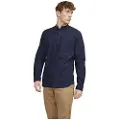 Jack & Jones Summer Half Placket Linen Skjorte Med Lange ærmer