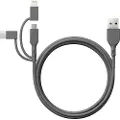 GP 3-in-1 USB-kabel, USB-C + Micro-USB + Lightning, 1m 4891199206313 Modsvarer: N/A
