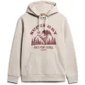 Superdry Superdrytil mænd. M2013699A Lo-Fi Outdoor Graphic Sweatshirt beige (L), Casual, Økologisk bomuld, Bæredygtig