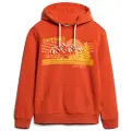 Superdry Superdrytil mænd. M2013703A Outdoor Graphic Stripe Sweatshirt orange (M), Casual, Bomuld, Bæredygtig