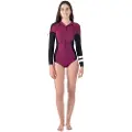Hurley Advant Texture 2/2 Mm Dame Rash Guard Med Lange ærmer