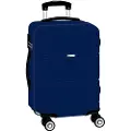 Safta Travel Navy Blue Cabin 20 Twin Wheels Kuffert Med Hjul