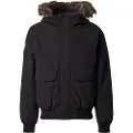 Superdry Superdrytil mænd. M5011930A Everest bomberjakke i syntetisk pels, sort (S), Casual, Genanvendt polister, Bæredygtig