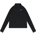 Nike Langærmet Nike Dri-FIT-top med 1/4 lynlås til piger - sort