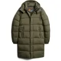 Superdry Superdrytil mænd. M5011759A Ripstop grøn quiltet frakke (S), Casual, Polyester, Bæredygtig