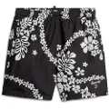 Superdry Superdrytil mænd. M3010232A Genbrugt Hawaii-badedragt sort (S), Badetøj, Genanvendt polister, Bæredygtig