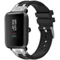 24hShop Silikonearmbånd til Amazfit Watch Bip 5 22mm - Sort