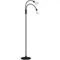 Herstal - Gulvlampe Cut dobbelt - Sort - Gulvlamper - - Homeroom
