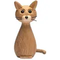 Spring Copenhagen - Trædekoration Brave Kat 24 cm Eg - Natur - Pynteting - - Homeroom