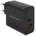 Qoltec Super Quick Pd 65w Usb-a-og Usb-c-vægoplader