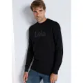LOIS Jeans Lois Jeanstil mænd. 165673397 LOIS JEANS - Sweatshirt med sort krave (S), Casual, Bomuld, Lange ærmer