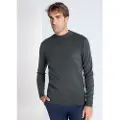 LOIS Jeans Lois Jeanstil mænd. 176543126 LOIS JEANS - Perkins trøje med krave grøn (L), Casual, Bomuld, Lange ærmer