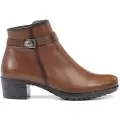 Fluchos Fluchostil kvinder. F0937 Ankelstøvler i læder Charis F0937 læder (39), Brun, 3-5 cm, Lynlås, Casual
