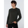 LOIS Jeans Lois Jeanstil mænd. 184153742 Basic langærmet t-shirt grøn (3XL), Casual, Bomuld, Lange ærmer