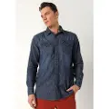 LOIS Jeans Lois Jeanstil mænd. 144963313 Navy denimskjorte (S), Casual, Bomuld, Lange ærmer, Blå