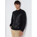 LOIS Jeans Lois Jeanstil mænd. 165623374 LOIS JEANS - Sweatshirt med krave og quiltet front sort (XXL), Casual, Bomuld, Lange ærmer