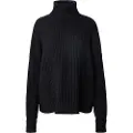 G-Star G-Startil kvinder. D25753-D496-6484 Loose Turtle-trøje sort (S), Casual, Lange ærmer, Økologisk bomuld, Bæredygtig
