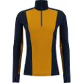 Ulvang Peak Map Half Zip, skiundertrøje, herre, mørkeblå/cathay spice
