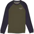 Mons Royale Icon Merino Raglan Basislag - undertrøje grøn