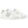 EA7 EA7unisex. X8X102_XK346 Klassiske logo-sneakers i læder, hvide (46), Fast, Blonder, Casual