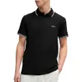 Hugo Boss BOSStil mænd. 50506193 Polo Paul sort (S), Casual, Bomuld, Korte ærmer
