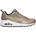 SKECHERS Skecherstil kvinder. 155002 Sko Uno Diamond Shatter guld (40), Guldfarvet, 3-5 cm, Blonder, Casual
