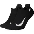 Nike Ikke-synlige Nike Multiplier-strømper til løb (2 par) - sort