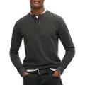 Superdry Vintage Textured Grandad T-shirt Med Lange ærmer