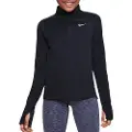 Nike Langærmet Nike Dri-FIT-top med 1/4 lynlås til piger - sort
