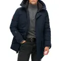 Superdry Superdrytil mænd. M5011909A City polstret parkacoat navy (XXL), Casual, Genanvendt polister, Bæredygtig, Blå
