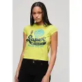 Superdry Varsity Burnout Cap T-shirt Med Korte ærmer