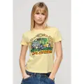 Superdry Neon Motor Graphic Fitted T-shirt Med Korte ærmer