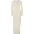 Pepe Jeans Pepe Jeanstil kvinder. PL953586 Izabel-kjole hvid (L), Casual, Bomuld, Lange ærmer