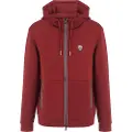EA7 EA7til mænd. 8NPM20_PJ4EZ Premium Shield burgundy hættetrøje i viskoseblanding, hættetrøje i viskoseblanding med stretch (M), Casual, Polyes