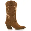 Mustang Mustangtil kvinder. 53652 Brune Missouri-læderstøvler -Hælhøjde 5 cm (39), 3-5 cm, Ingen, Casual