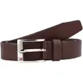Tommy Hilfiger Tommy Hilfigertil mænd. AM0AM08363 Læderbælte New Aly mørkebrun (90 cm), Casual