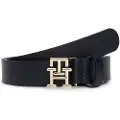 Tommy Hilfiger Tommy Hilfigertil kvinder. AW0AW15182 Sort logo-bælte (95cm), Blå, Casual, Læder