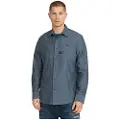 G-Star G-Startil mænd. D23553-D743-G782 Skjorte Bristum 2.0 Slim blå (L), Casual, Bomuld, Lange ærmer