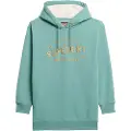 Superdry Luxe Metallic Logo Langærmet Kort Kjole