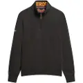 Superdry Superdrytil mænd. M2014053A Sweatshirt med halv lynlås og Core-logo, sort (M), Casual, Bomuld