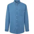 Pepe Jeans Pepe Jeanstil mænd. PM308712 Maison blå skjorte (S), Casual, Bomuld, Lange ærmer