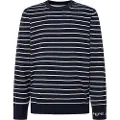 Pepe Jeans Pepe Jeanstil mænd. PM702479 New Andre Stripes Sweater Navy (L), Casual, Bomuld, Blå