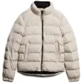 Superdry Superdrytil mænd. M5011912A Beige quiltet sportsjakke (S), Casual, Genanvendt polister, Bæredygtig
