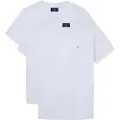 Hackett London Hackett Londontil mænd. HMU10601 Pakke med 2 hvide Core T-shirts (XXL), Afslappet, Bomuld, Korte ærmer